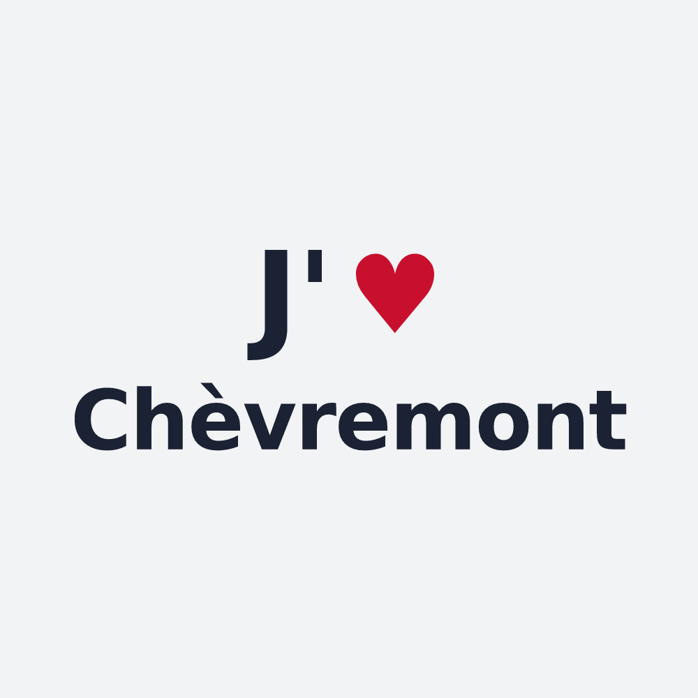 Poster personnalisé Chèvremont — design J'aime Chèvremont