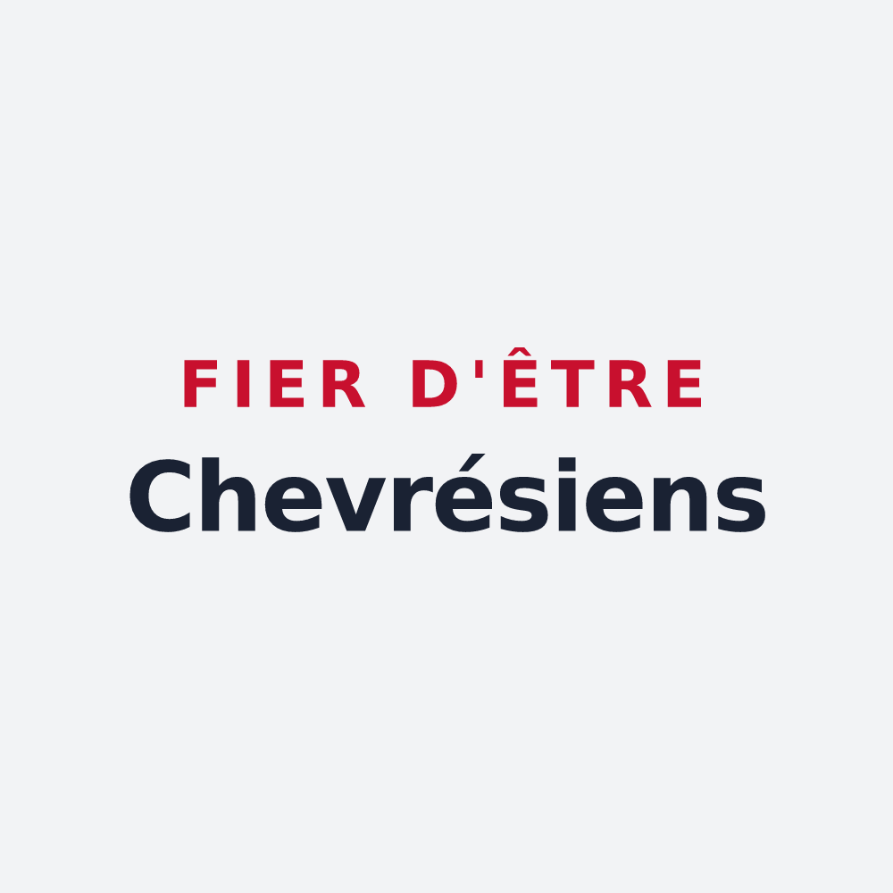Poster « Fier d'être Chevrésiens » — design pour Chevresis-Monceau