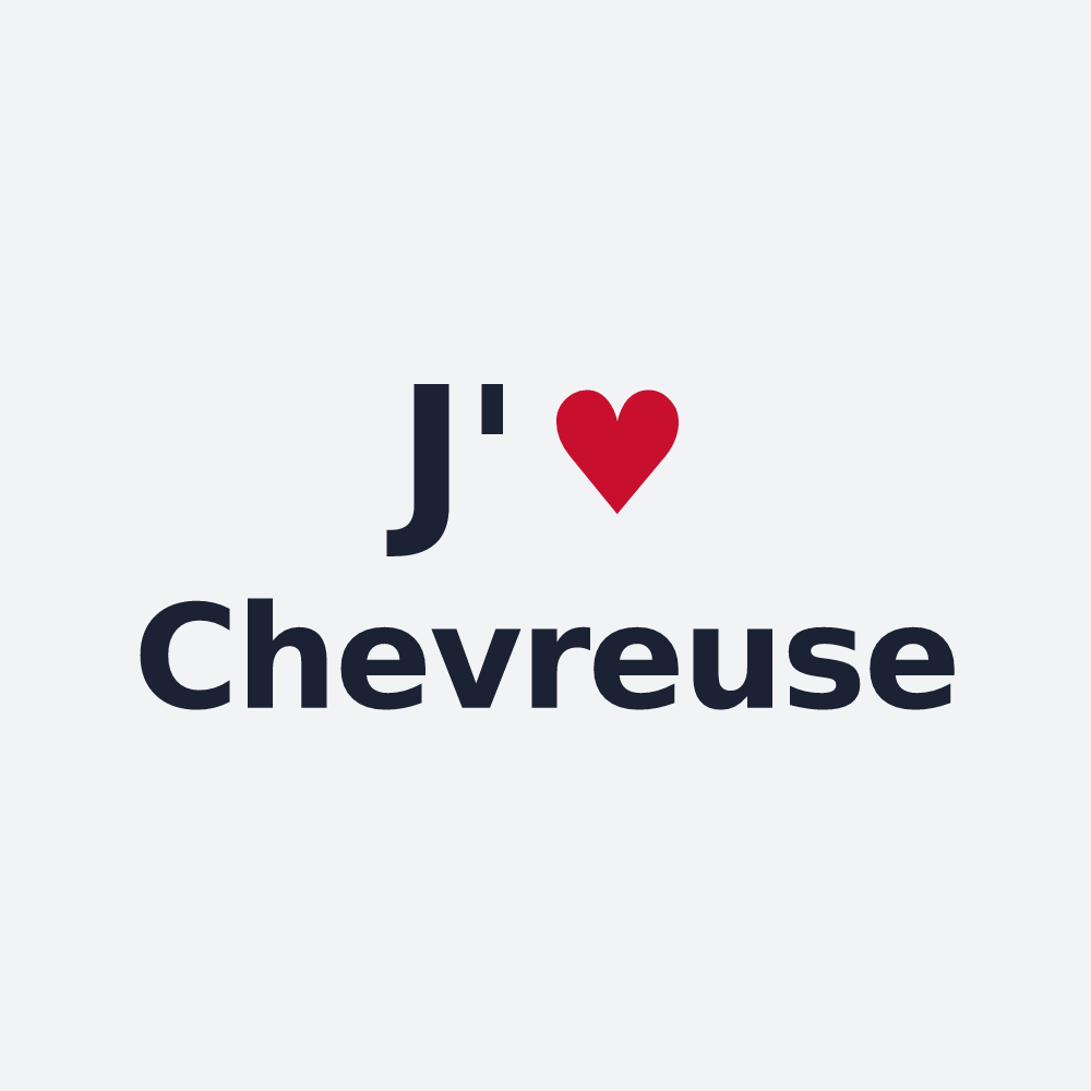Poster personnalisé Chevreuse — design J'aime Chevreuse