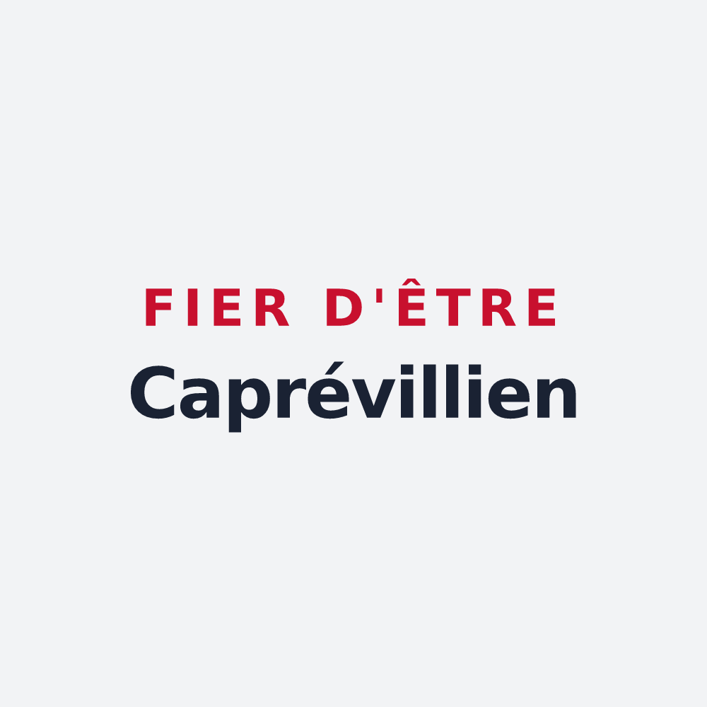 Poster « Fier d'être Caprévillien » — design pour Chèvreville