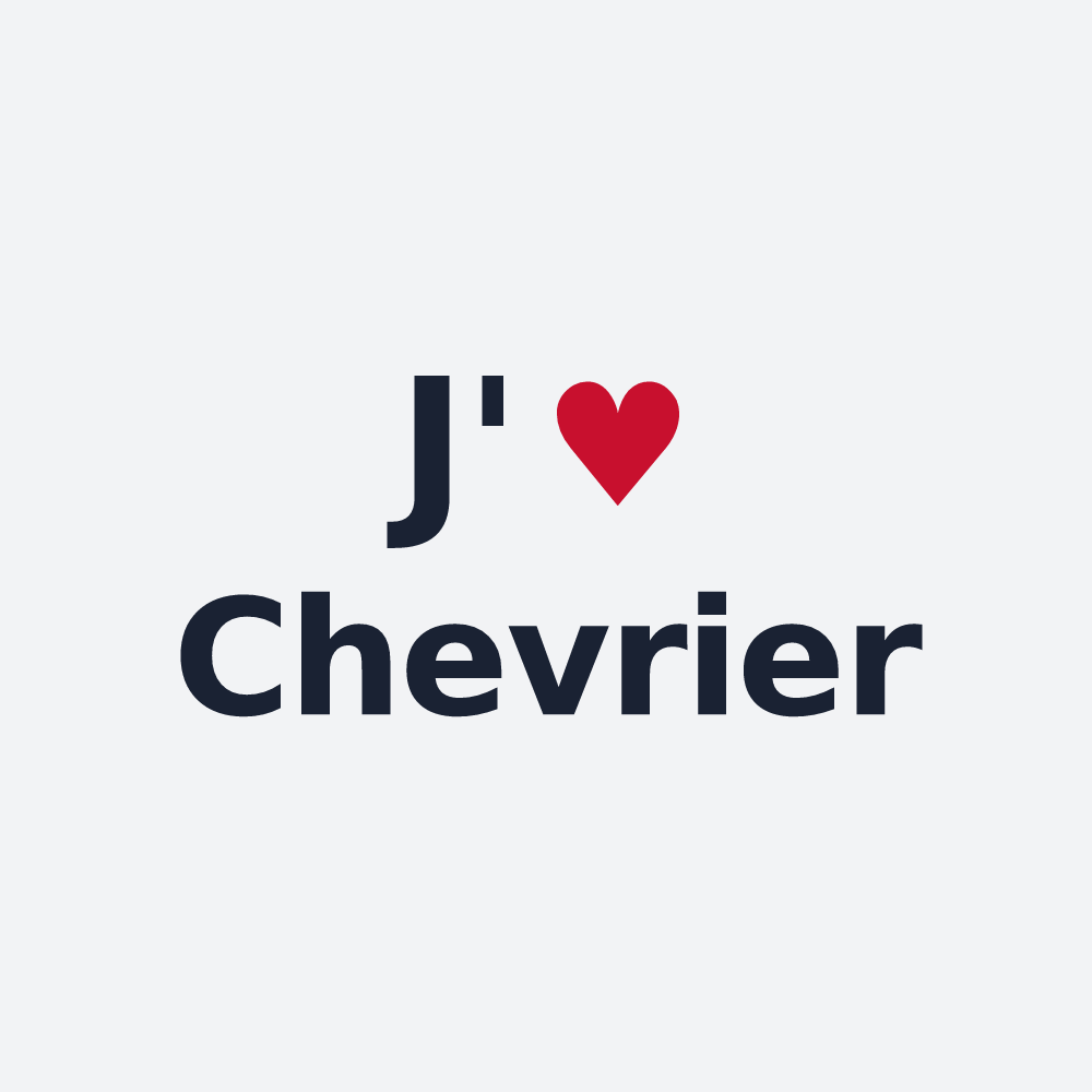 Poster personnalisé Chevrier — design J'aime Chevrier