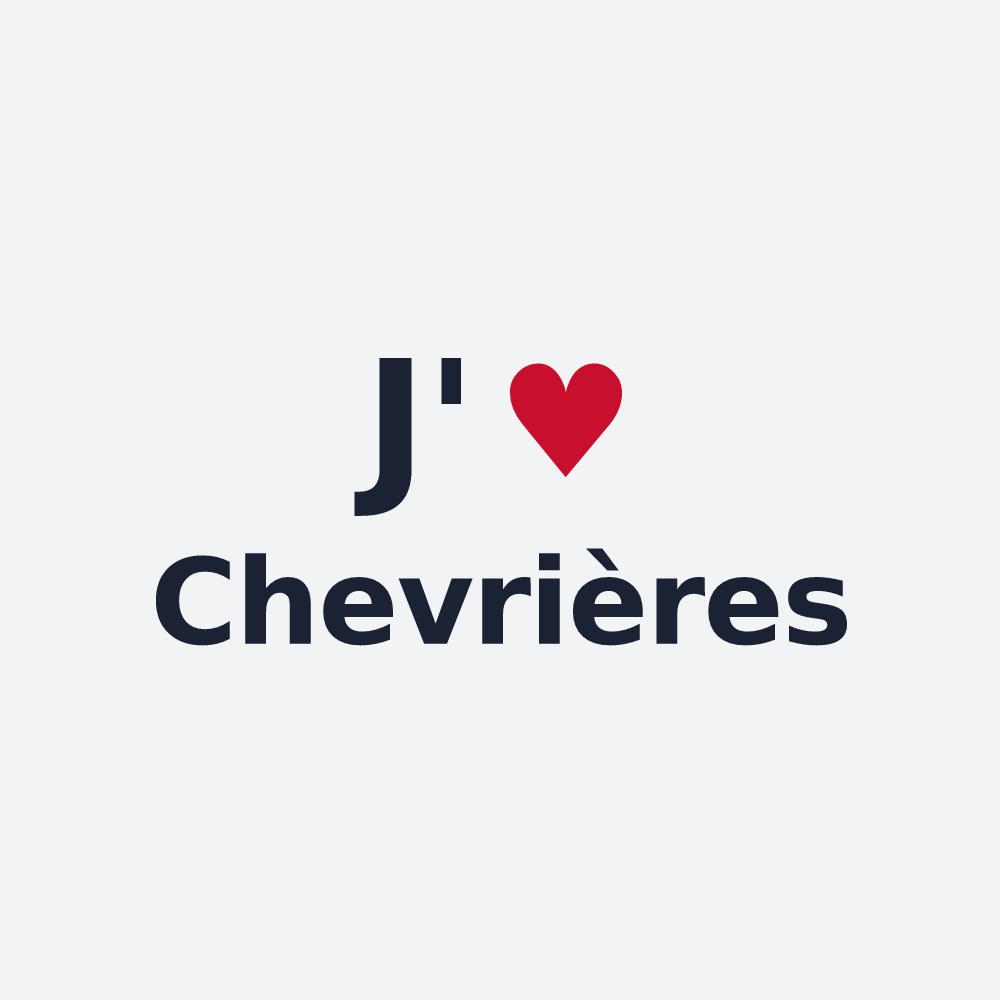 Poster personnalisé Chevrières — design J'aime Chevrières