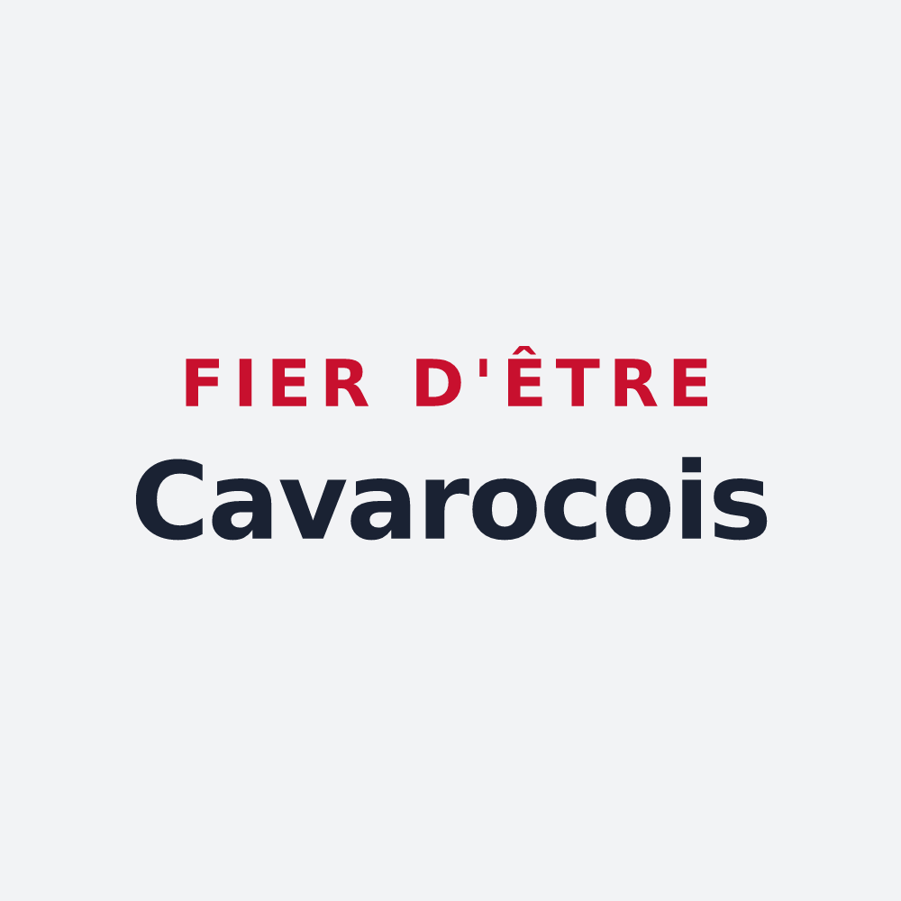 Poster « Fier d'être Cavarocois » — design pour Chevroches