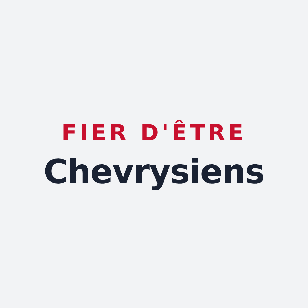 Poster « Fier d'être Chevrysiens » — design pour Chevry
