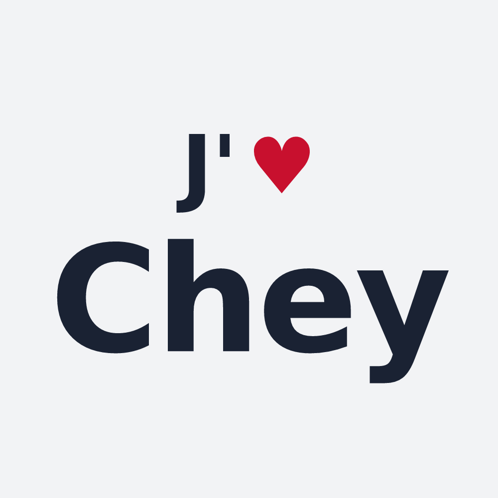 Poster personnalisé Chey — design J'aime Chey