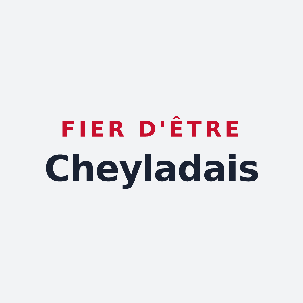 Poster « Fier d'être Cheyladais » — design pour Cheylade