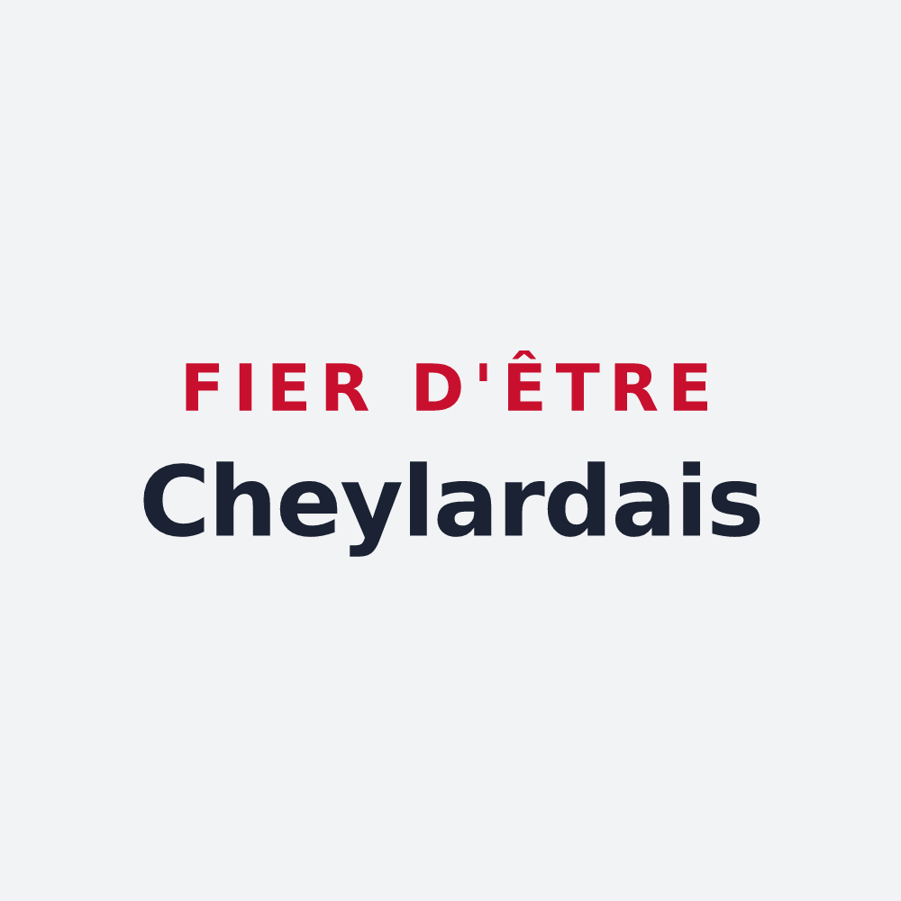 Poster « Fier d'être Cheylardais » — design pour Cheylard-l'Évêque