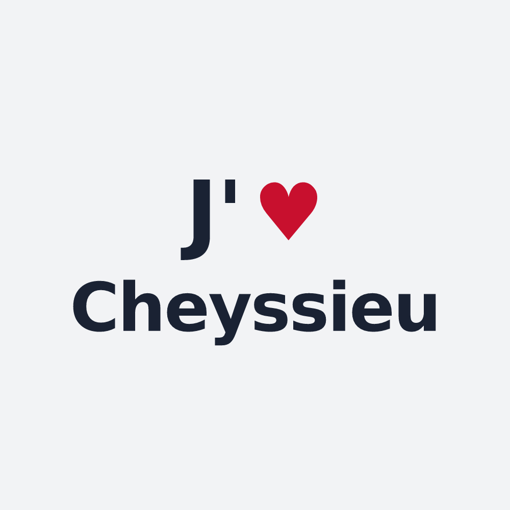 Poster personnalisé Cheyssieu — design J'aime Cheyssieu