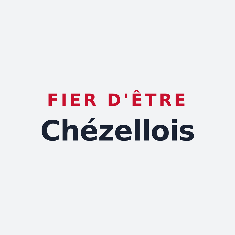 Poster « Fier d'être Chézellois » — design pour Chezelles