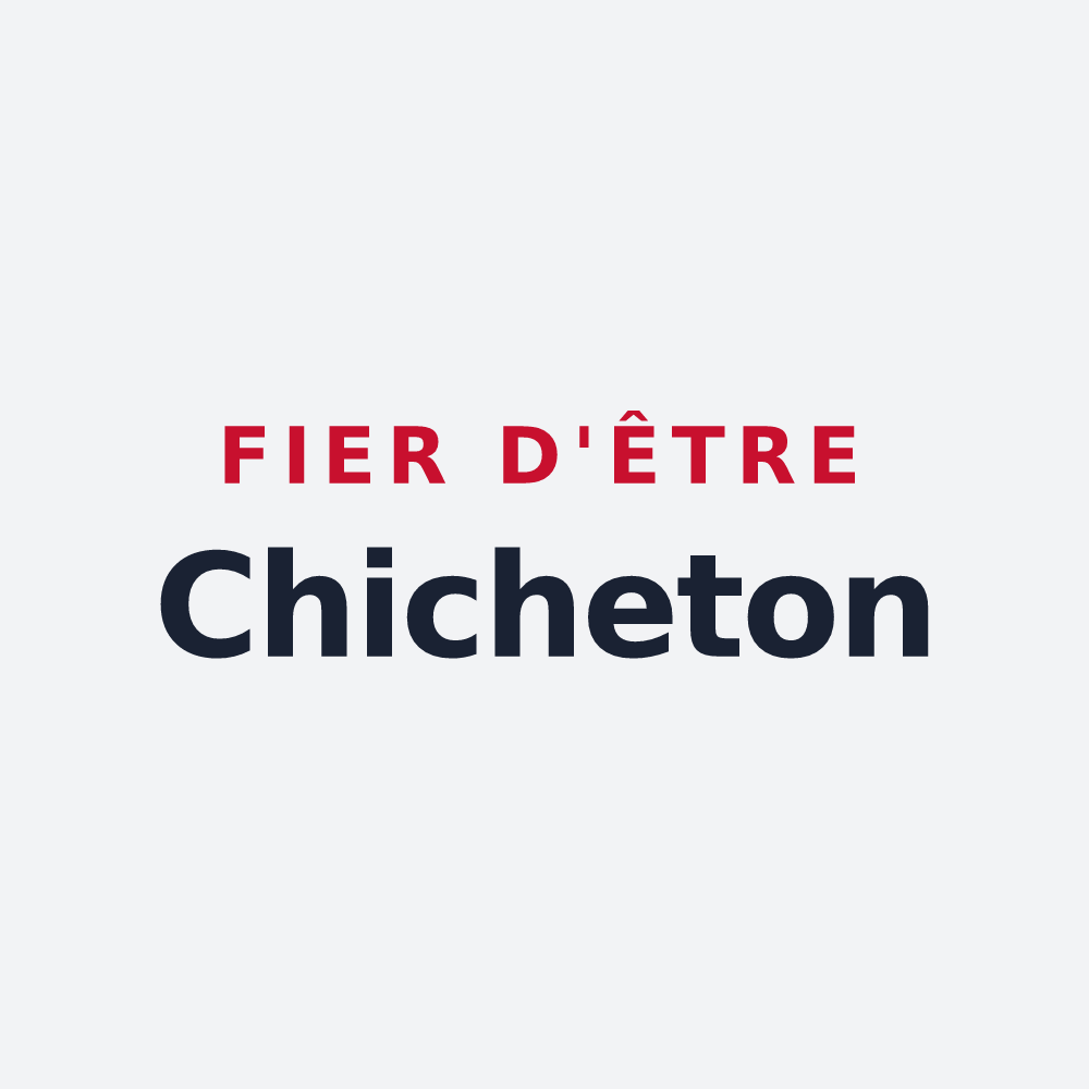 Poster « Fier d'être Chicheton » — design pour Chichey
