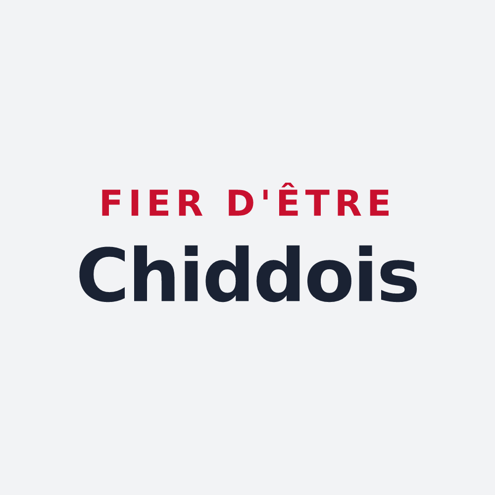 Poster « Fier d'être Chiddois » — design pour Chiddes