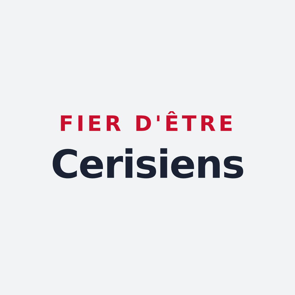 Poster « Fier d'être Cerisiens » — design pour Chierry