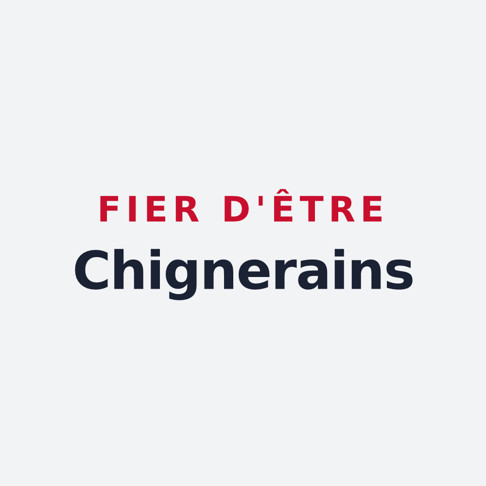 Poster « Fier d'être Chignerains » — design pour Chignin