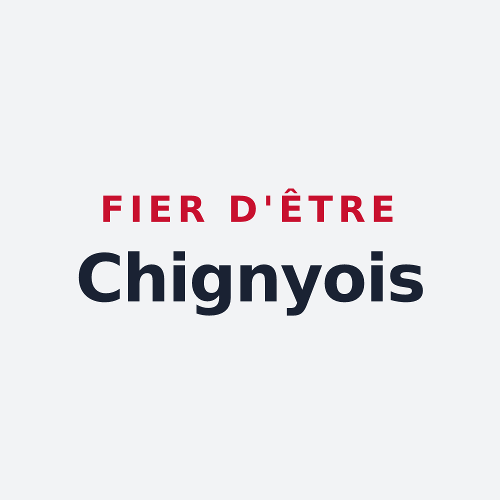Poster « Fier d'être Chignyois » — design pour Chigny