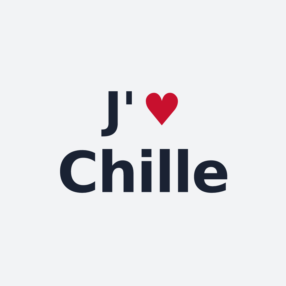 Poster personnalisé Chille — design J'aime Chille