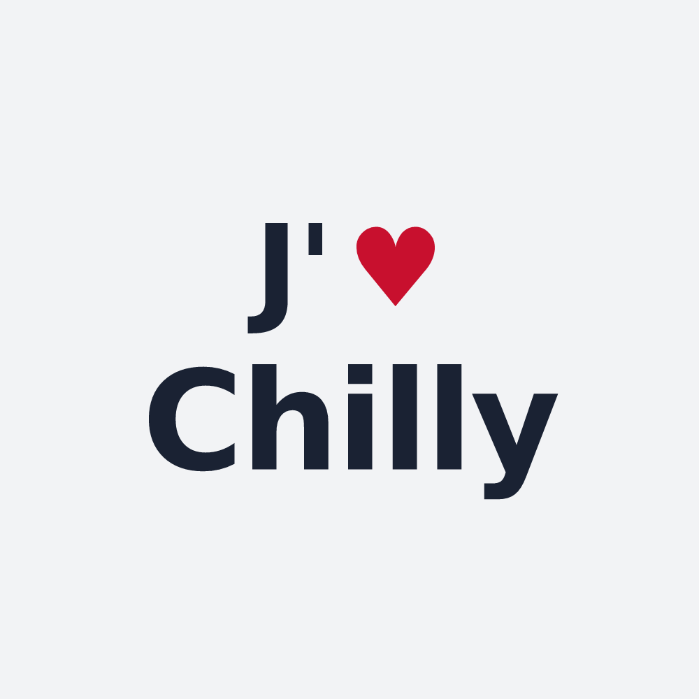 Poster personnalisé Chilly — design J'aime Chilly