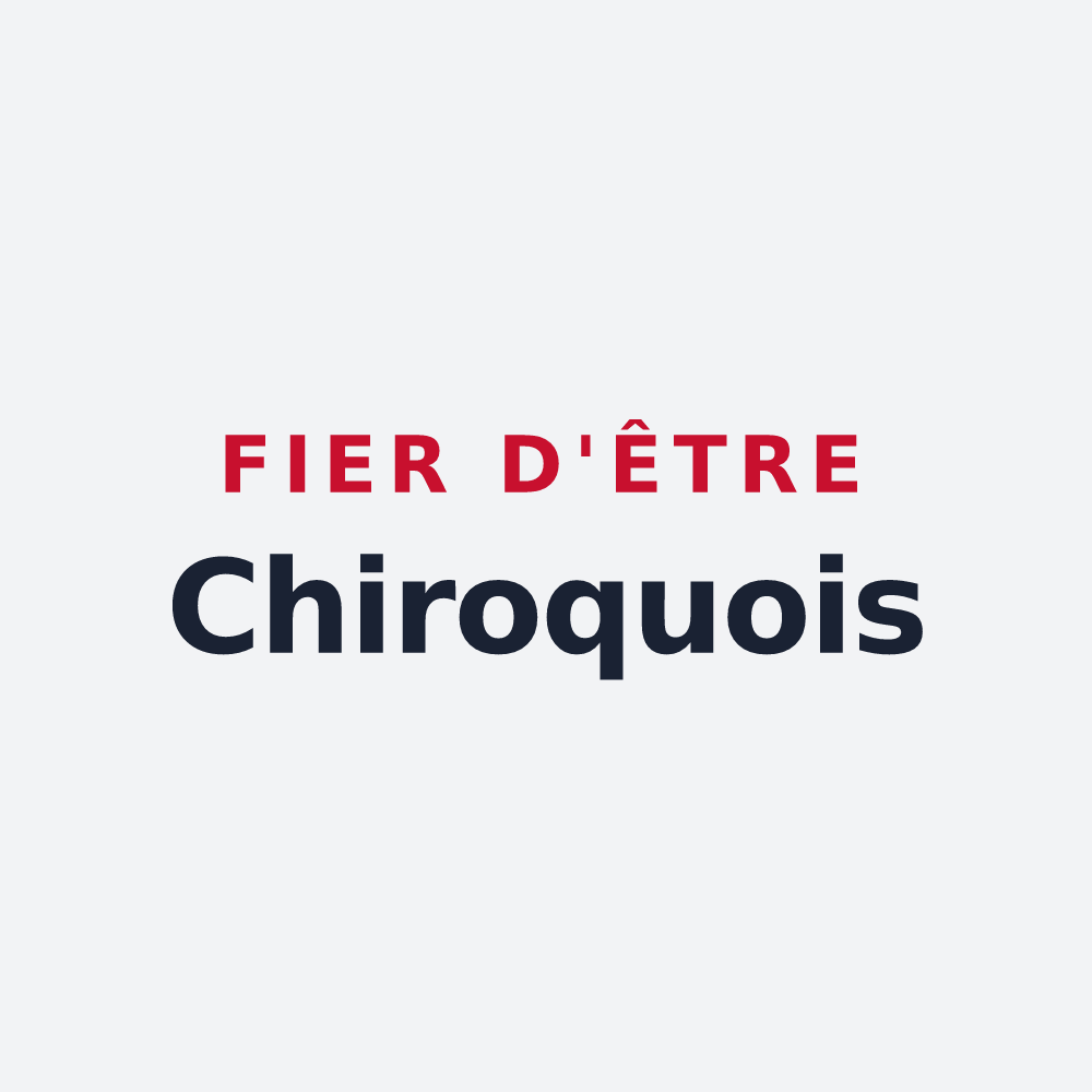 Poster « Fier d'être Chiroquois » — design pour Chilly-Mazarin