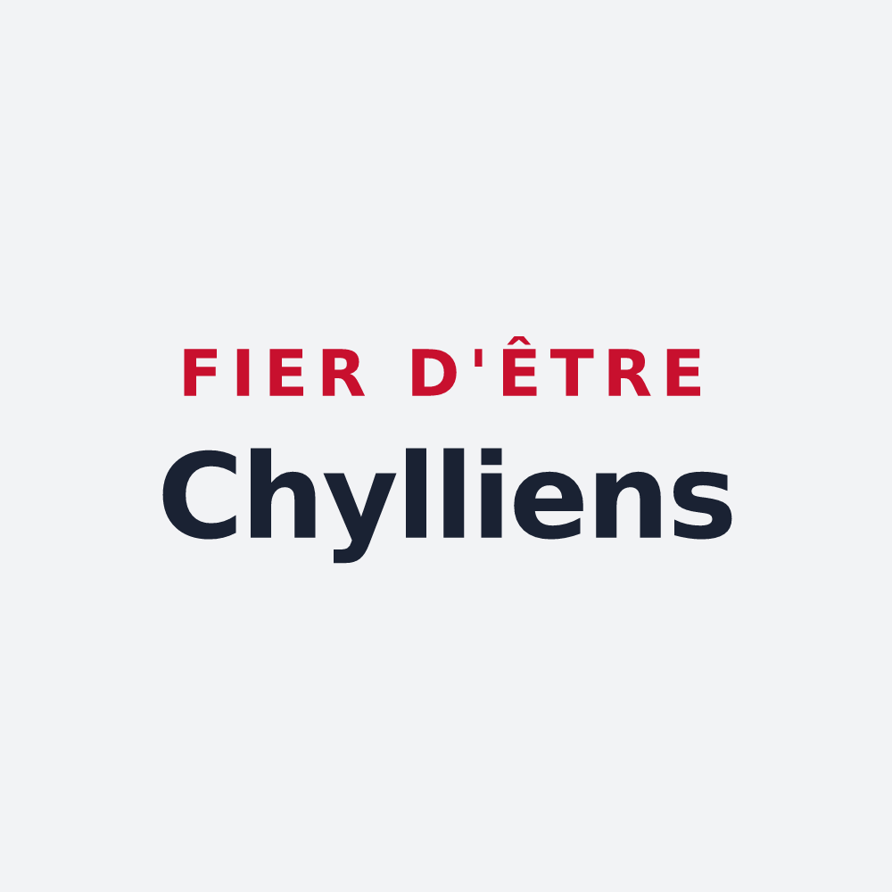 Poster « Fier d'être Chylliens » — design pour Chilly