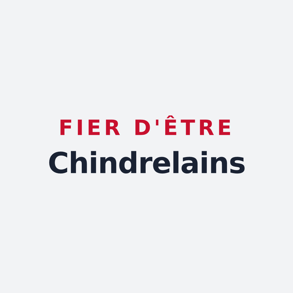 Poster « Fier d'être Chindrelains » — design pour Chindrieux