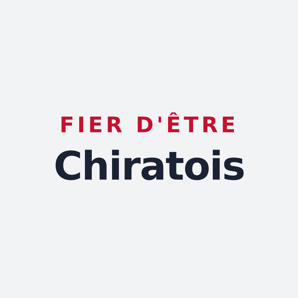 Poster « Fier d'être Chiratois » — design pour Chirat-l'Église