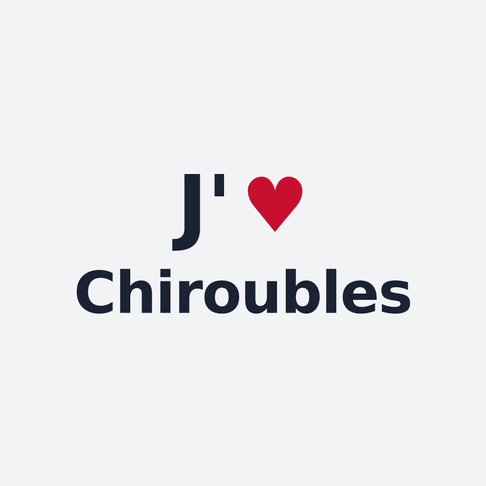 Poster personnalisé Chiroubles — design J'aime Chiroubles