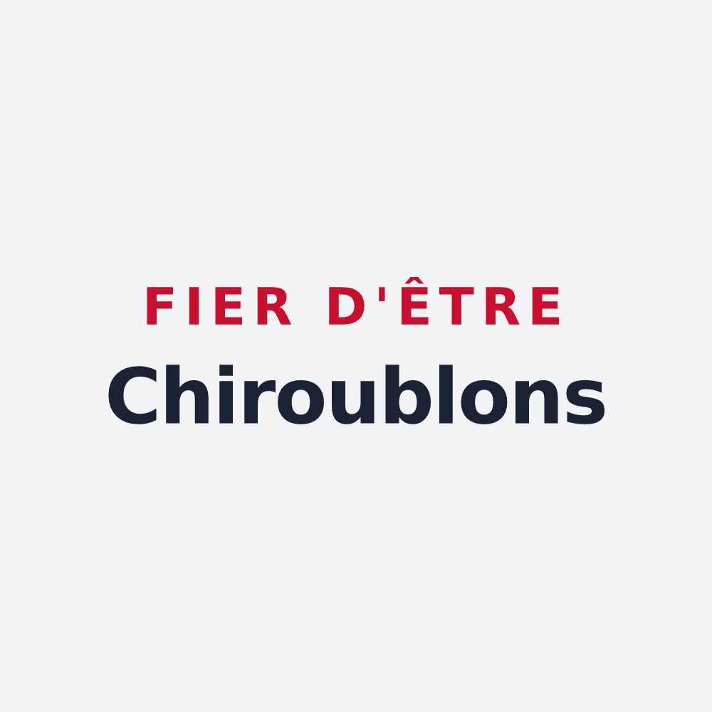 Poster « Fier d'être Chiroublons » — design pour Chiroubles