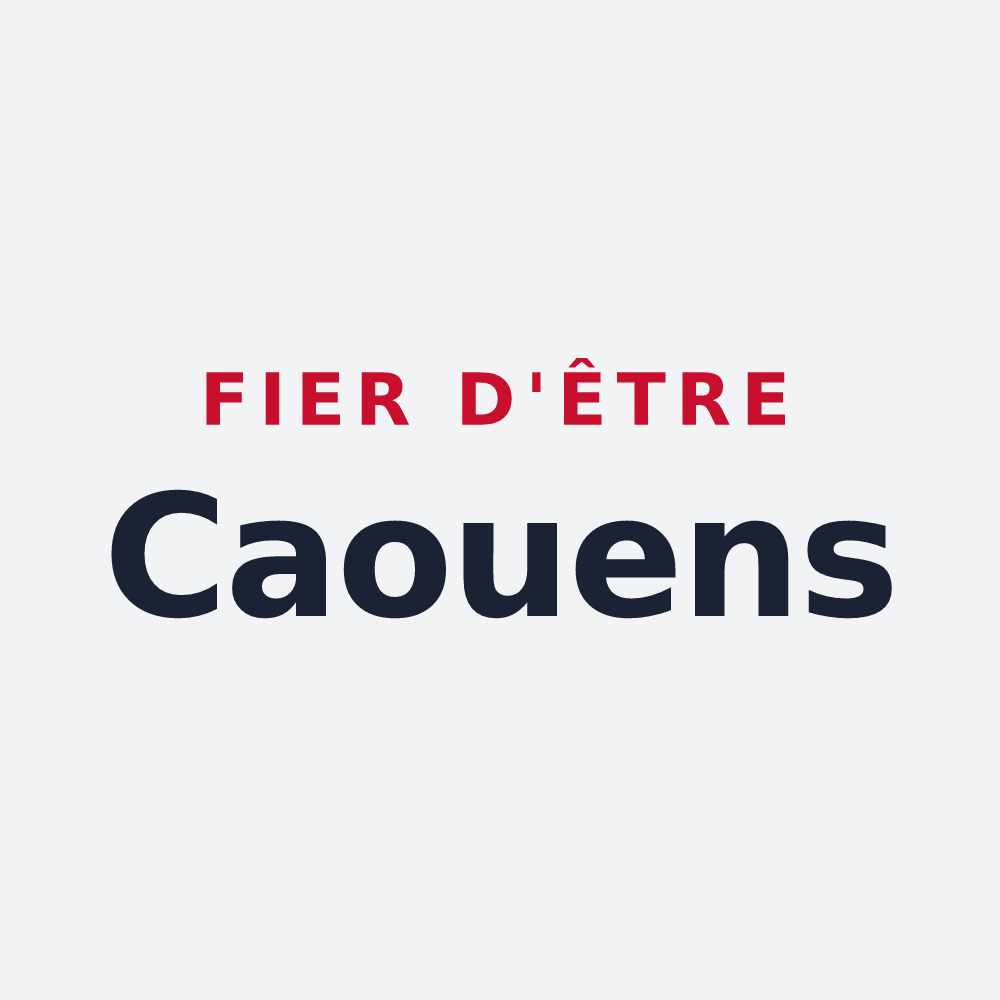 Poster « Fier d'être Caouens » — design pour Chiry-Ourscamp