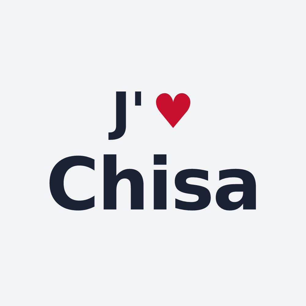 Poster personnalisé Chisa — design J'aime Chisa