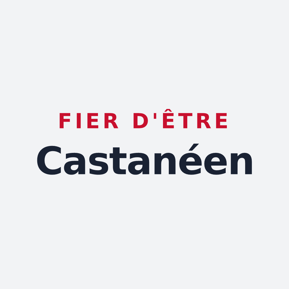 Poster « Fier d'être Castanéen » — design pour Chitenay