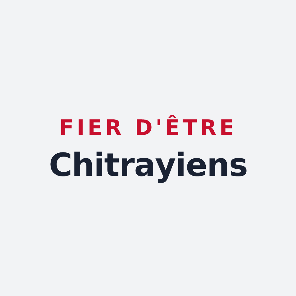 Poster « Fier d'être Chitrayiens » — design pour Chitray