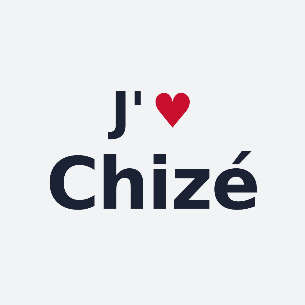 Poster personnalisé Chizé — design J'aime Chizé