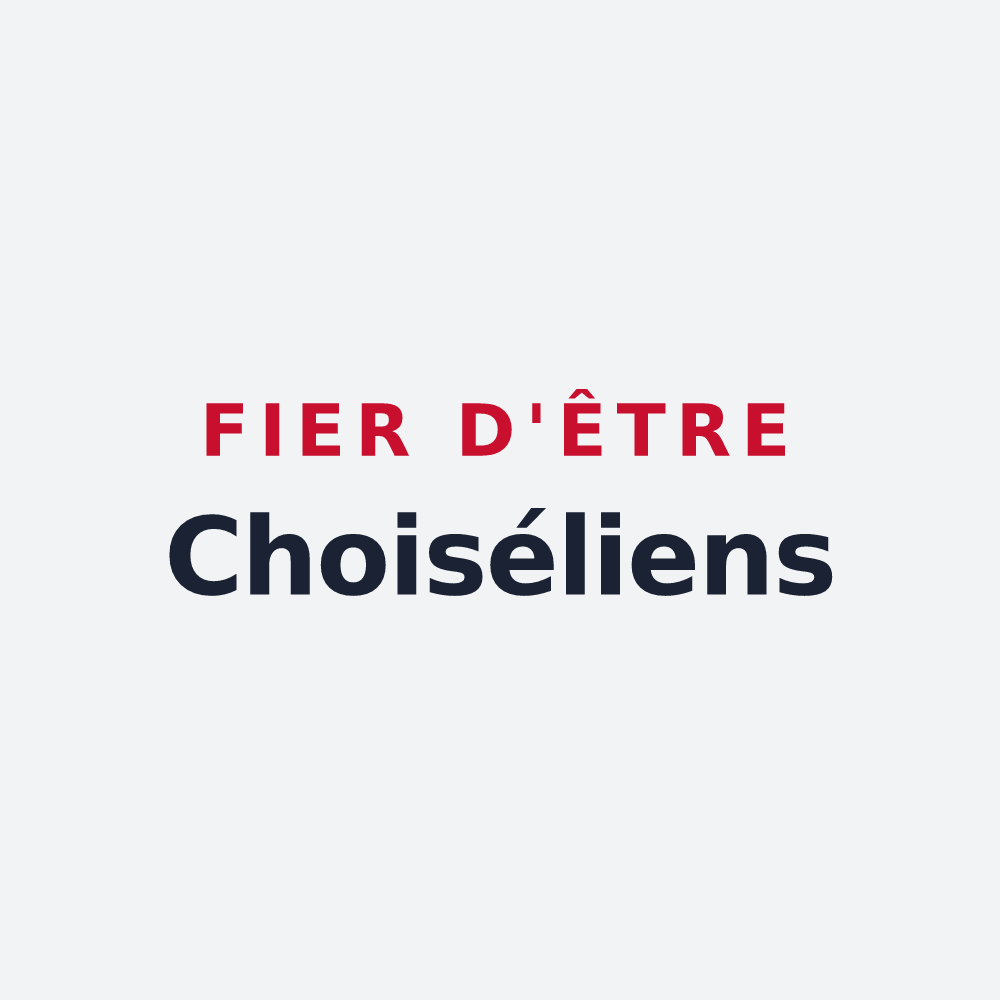 Poster « Fier d'être Choiséliens » — design pour Choisel