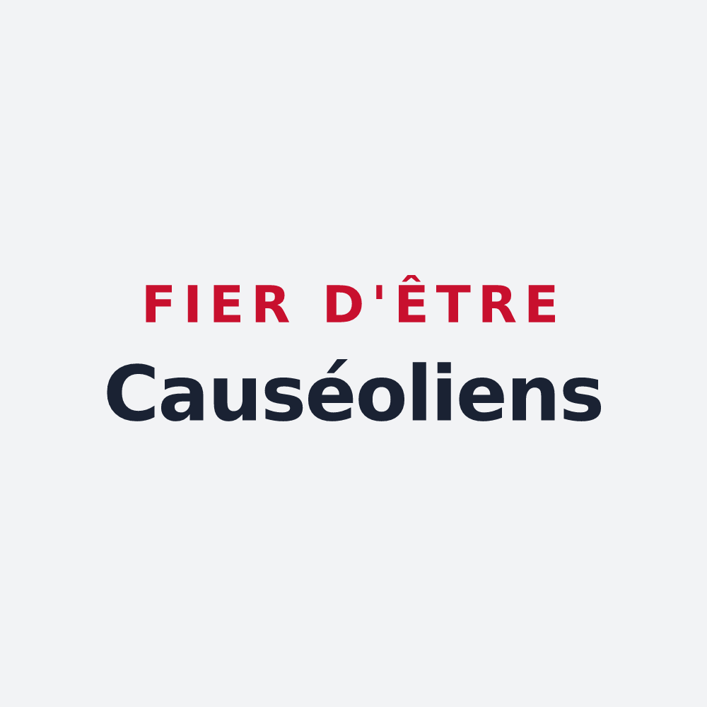 Poster « Fier d'être Causéoliens » — design pour Choiseul