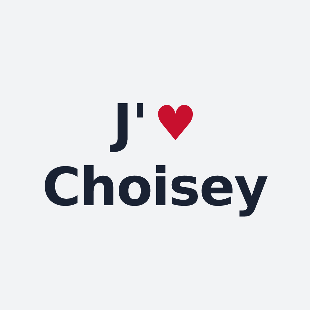 Poster personnalisé Choisey — design J'aime Choisey