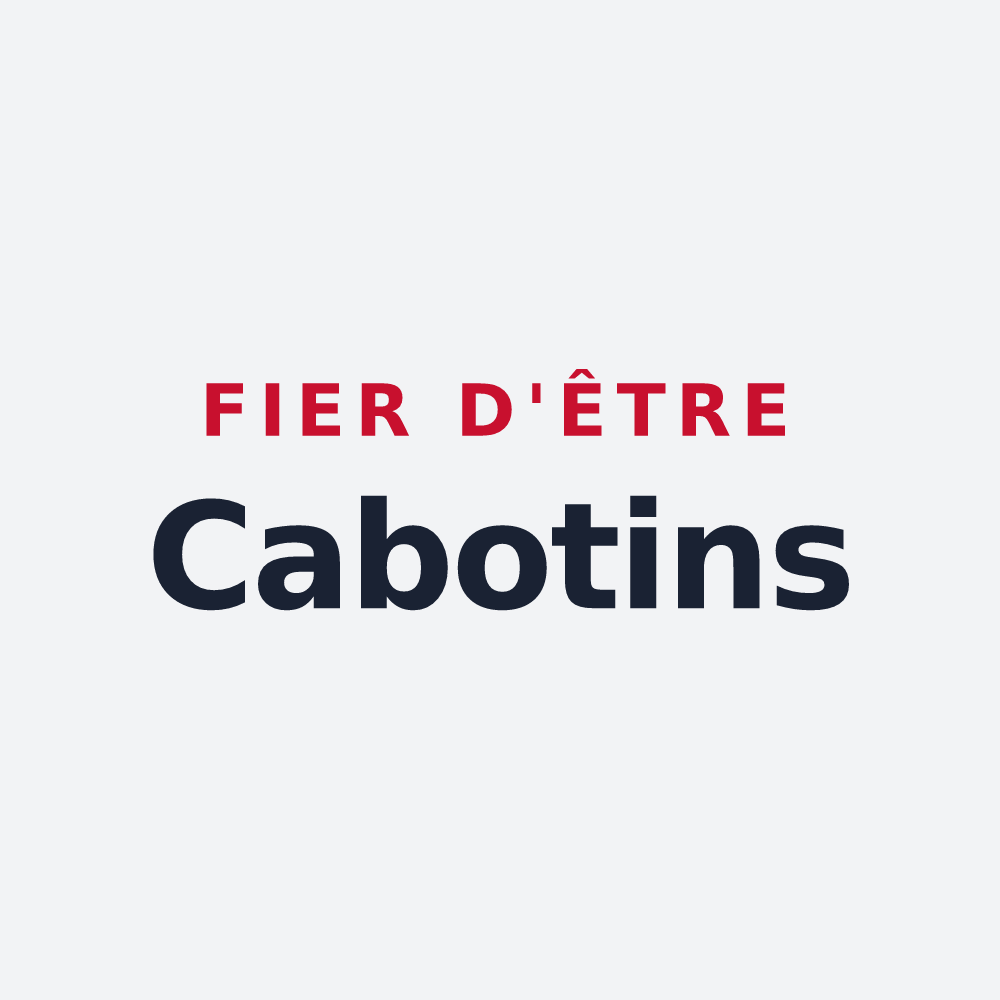 Poster « Fier d'être Cabotins » — design pour Choisey