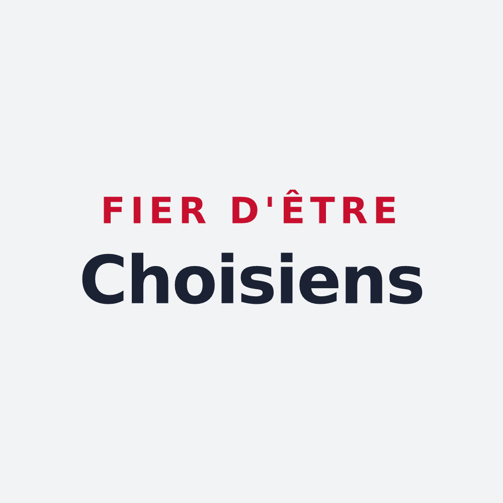 Poster « Fier d'être Choisiens » — design pour Choisy-la-Victoire