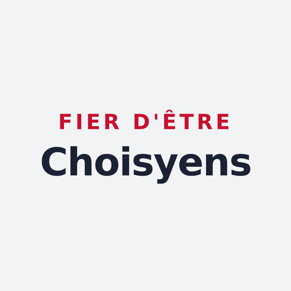 Poster « Fier d'être Choisyens » — design pour Choisy-le-Roi