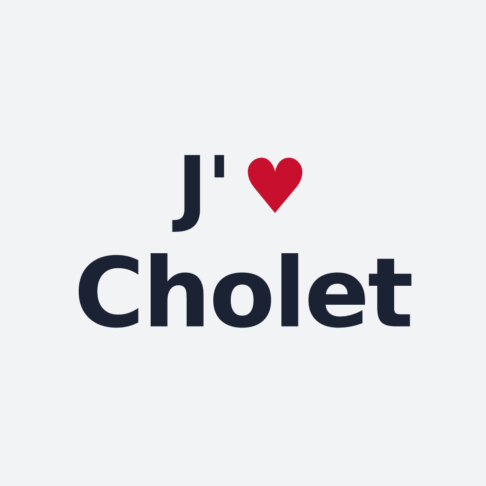 Poster personnalisé Cholet — design J'aime Cholet