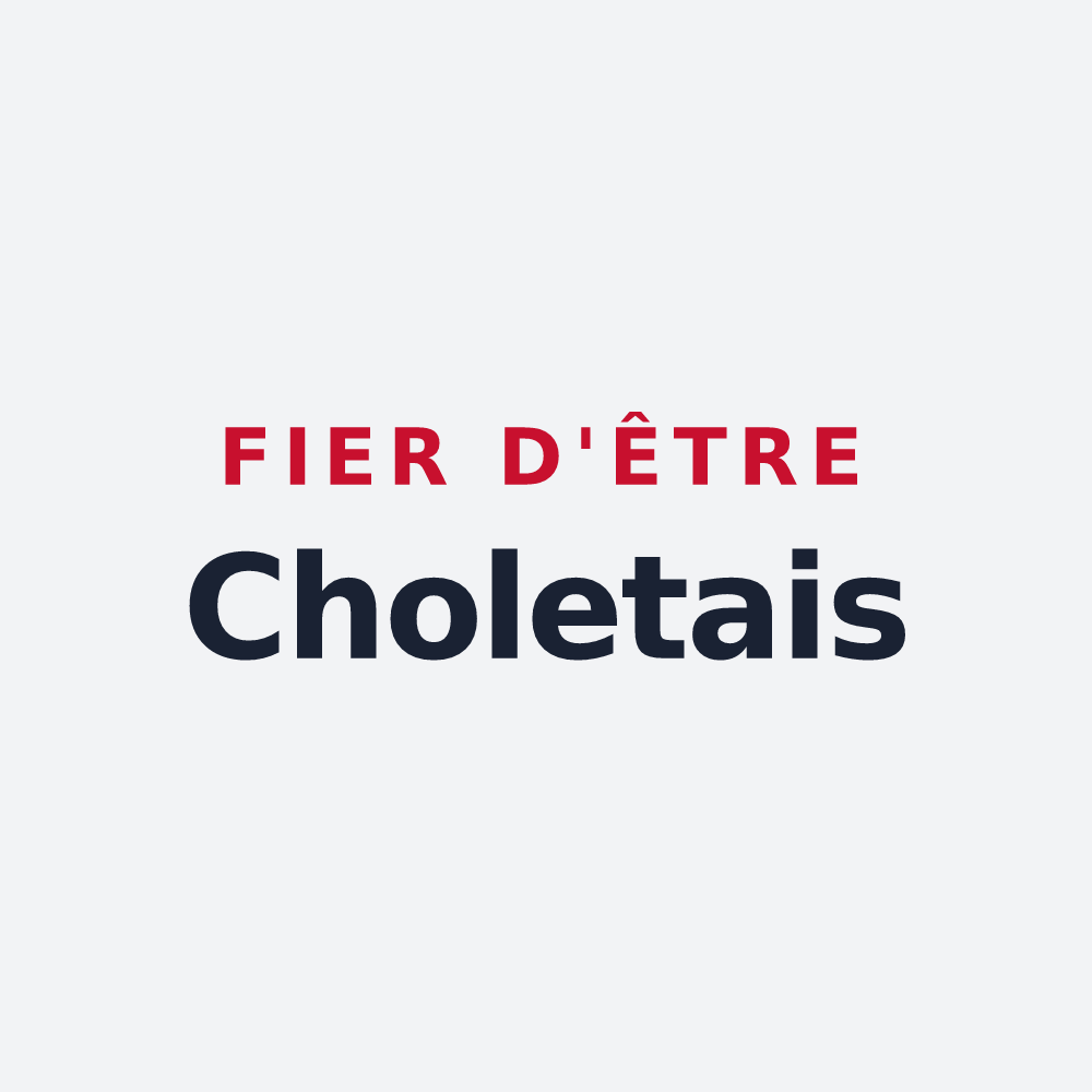 Poster « Fier d'être Choletais » — design pour Cholet