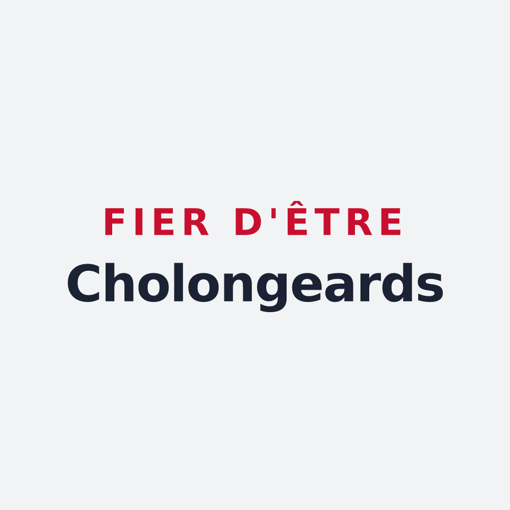 Poster « Fier d'être Cholongeards » — design pour Cholonge