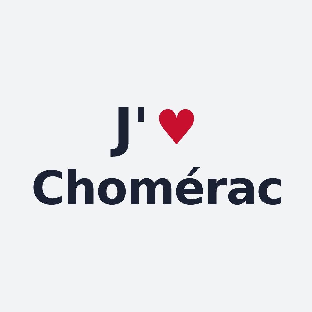 Poster personnalisé Chomérac — design J'aime Chomérac