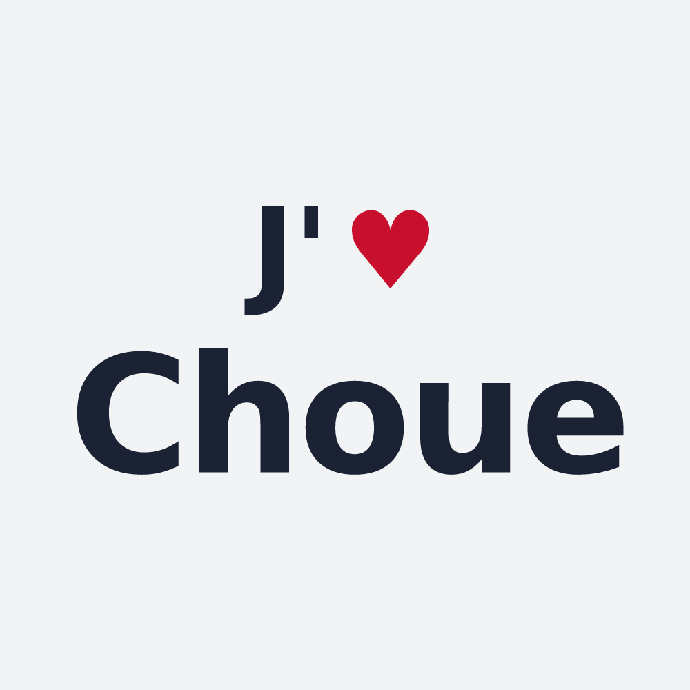 Poster personnalisé Choue — design J'aime Choue