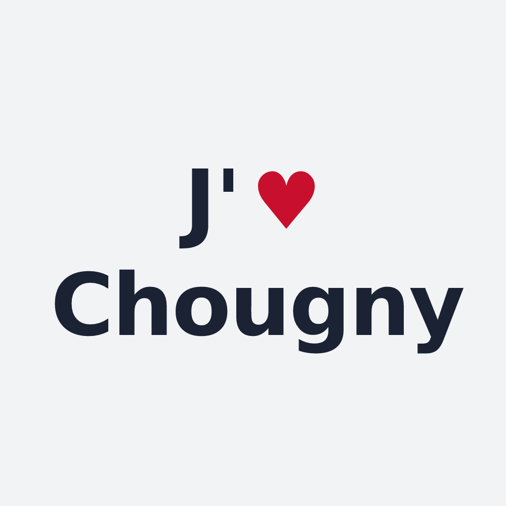 Poster personnalisé Chougny — design J'aime Chougny
