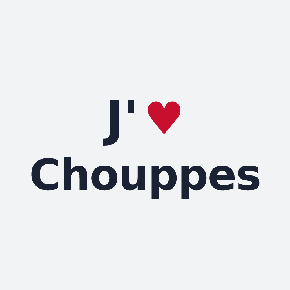 Poster personnalisé Chouppes — design J'aime Chouppes