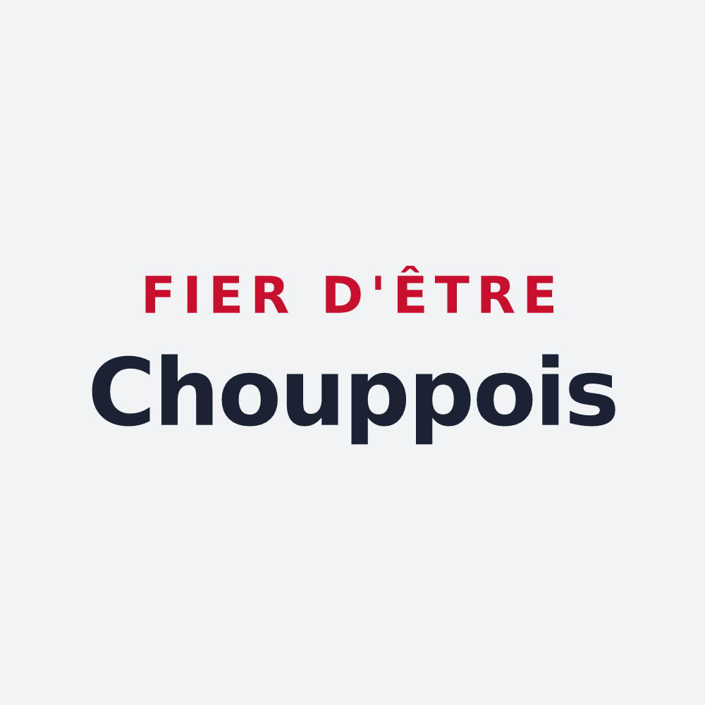 Poster « Fier d'être Chouppois » — design pour Chouppes