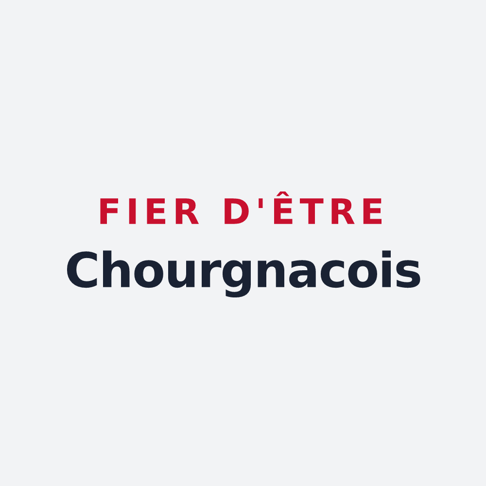 Poster « Fier d'être Chourgnacois » — design pour Chourgnac