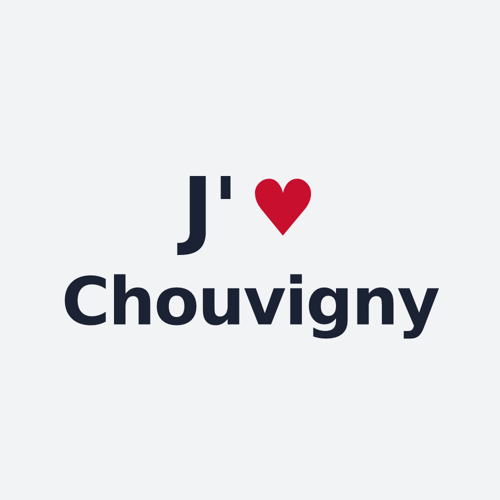 Poster personnalisé Chouvigny — design J'aime Chouvigny
