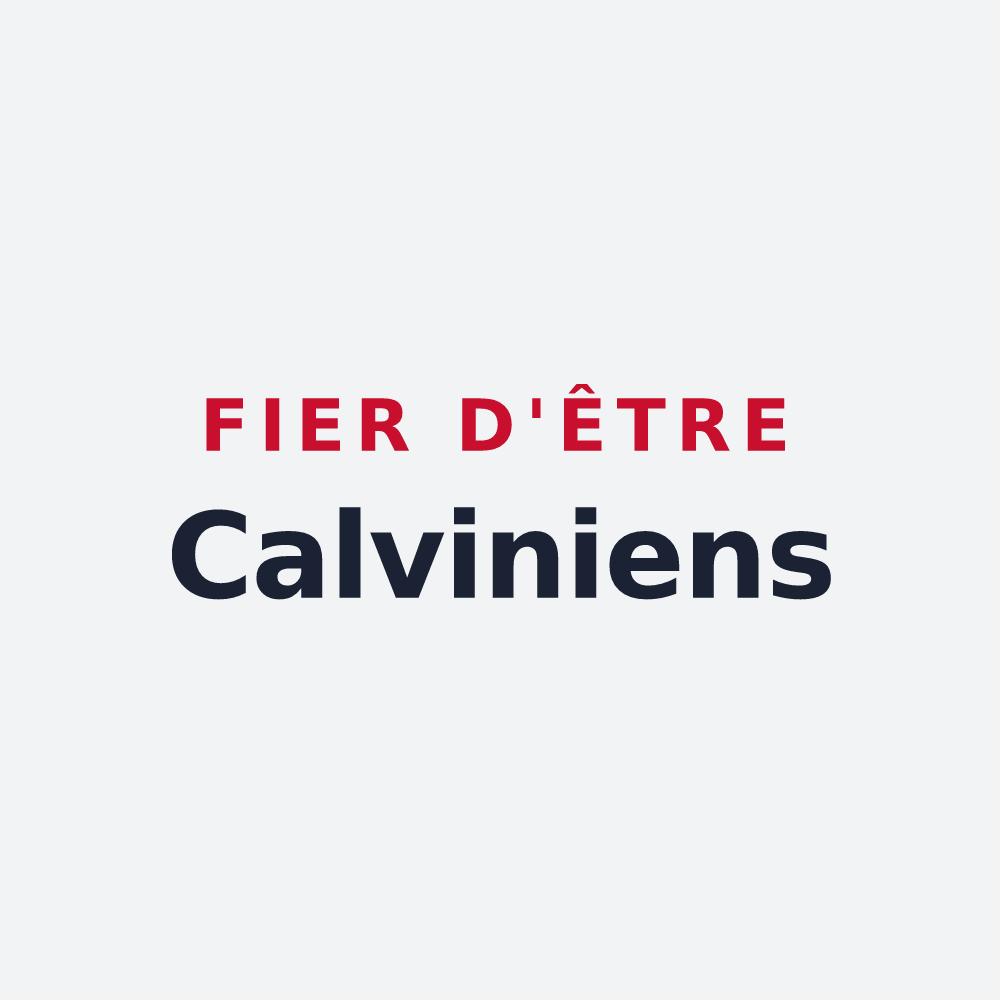 Poster « Fier d'être Calviniens » — design pour Chouvigny
