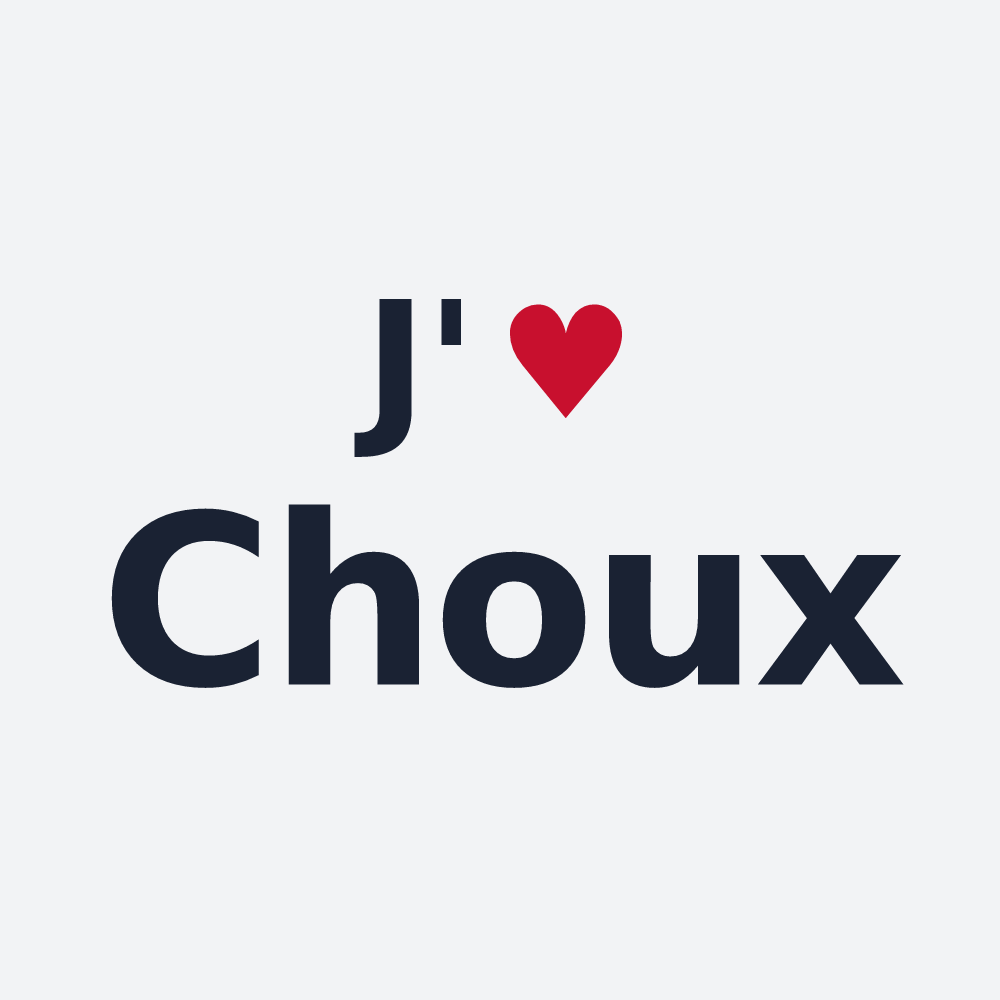 Poster personnalisé Choux — design J'aime Choux