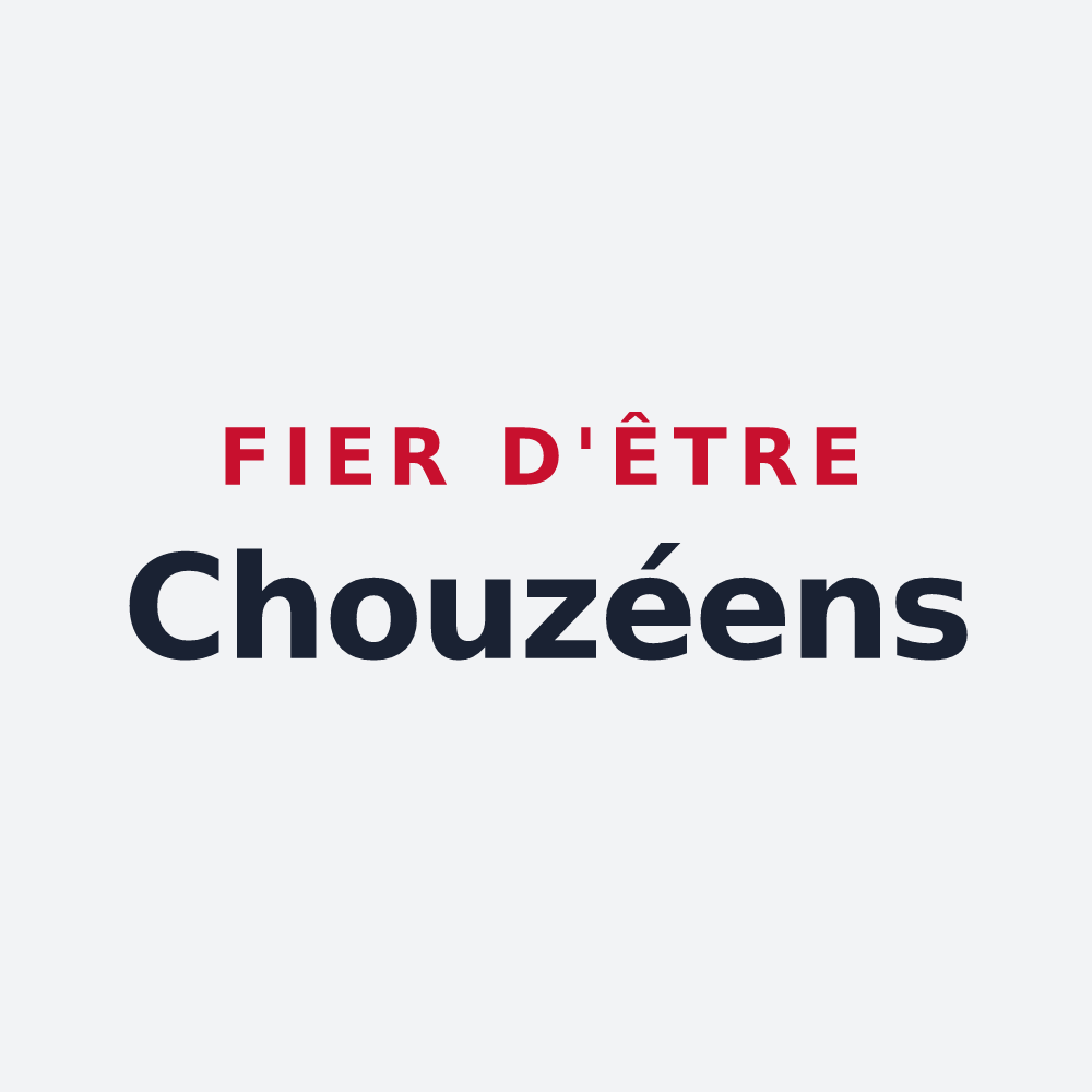 Poster « Fier d'être Chouzéens » — design pour Chouzé-sur-Loire